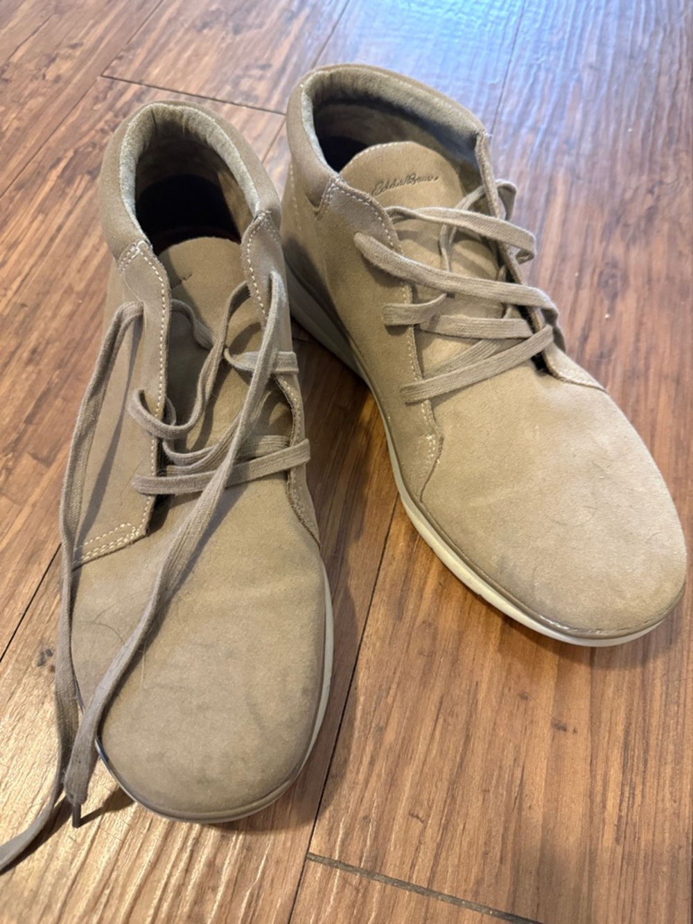 Eddie Bauer Men's 12 Suede Chukka Sneakers - Taupe